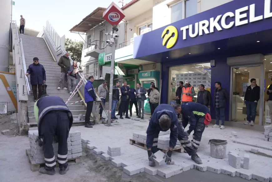Bayraklı Sevgi Yolu’nda Yenileme Çalışmaları Hız Kesmeden Sürüyor