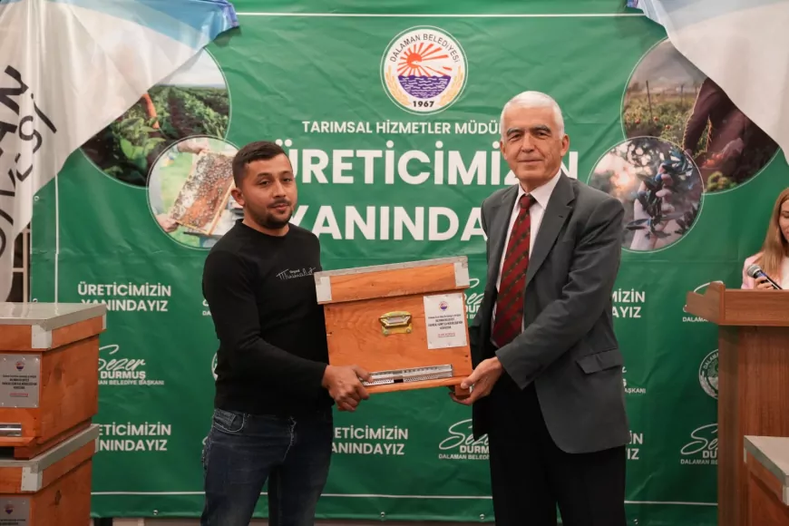 DALAMAN BELEDİYESİ GENÇ GİRİŞİMCİLERE ARI KOVANI DESTEĞİ SAĞLADI