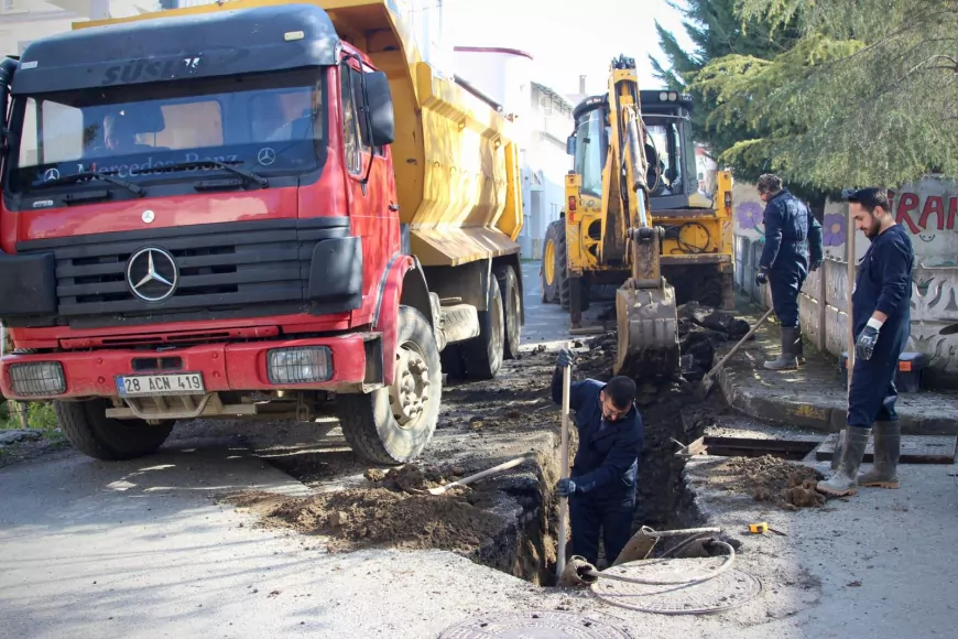 Giresun Belediyesi Sorunsuz Altyapı İçin Çalışmalarını Sürdürüyor