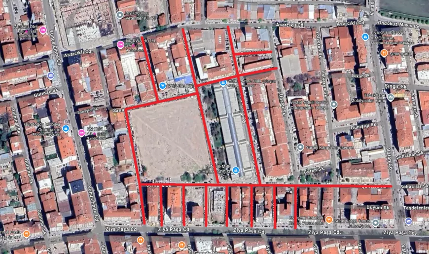 Kurtuluş Mahallesi’nde Bazı Sokaklar Geçici Olarak Trafiğe Kapatılacak