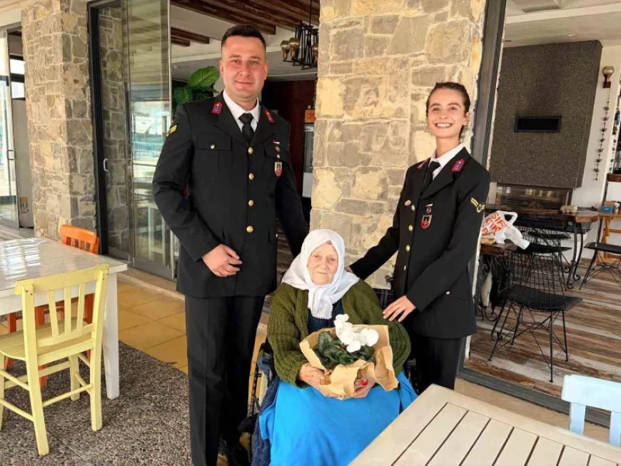 Jandarma Ekiplerinden Muzaffer Nine’ye Anlamlı Ziyaret