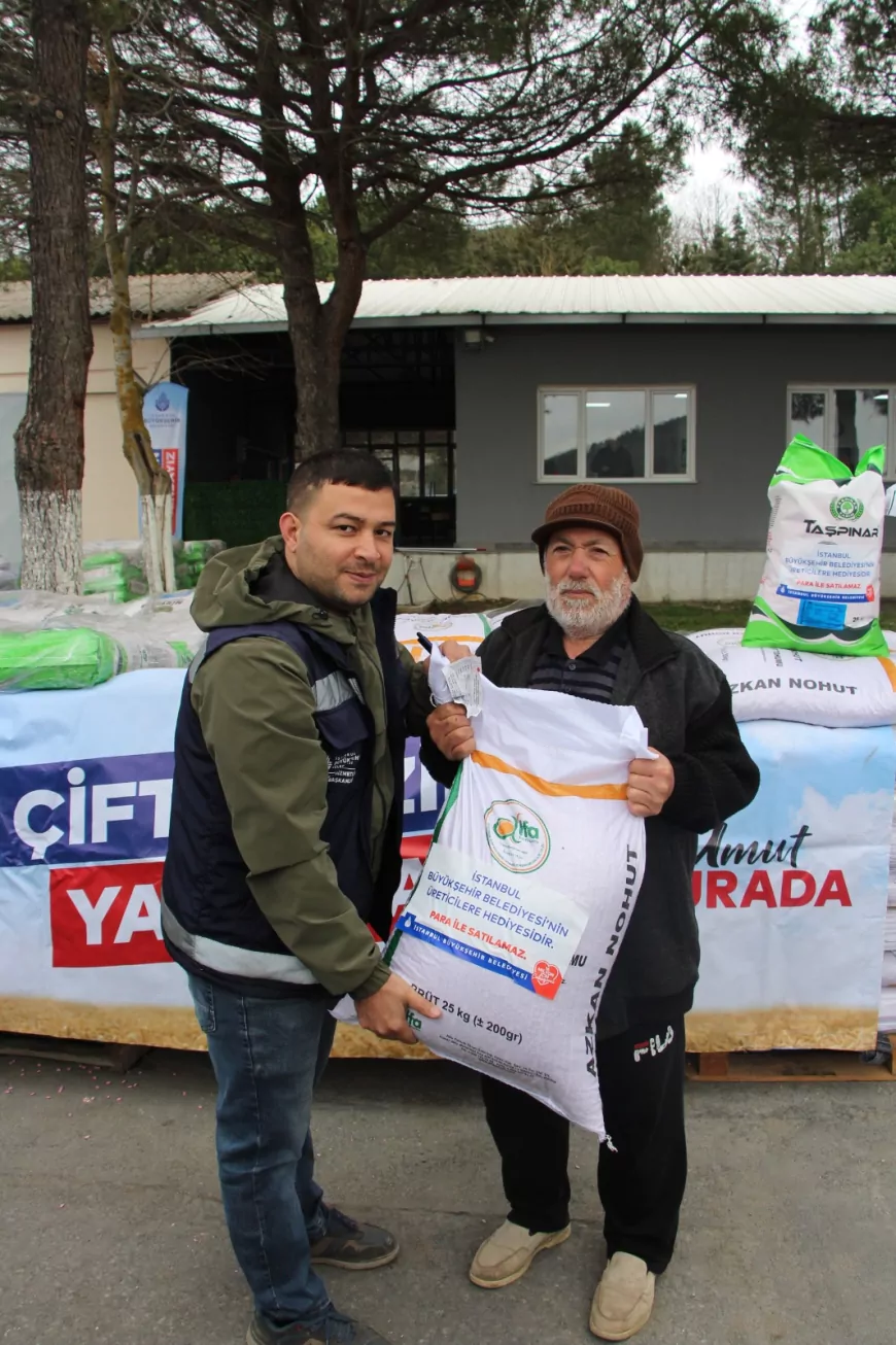 İBB’den Çiftçilere Tohum Desteği Sürüyor