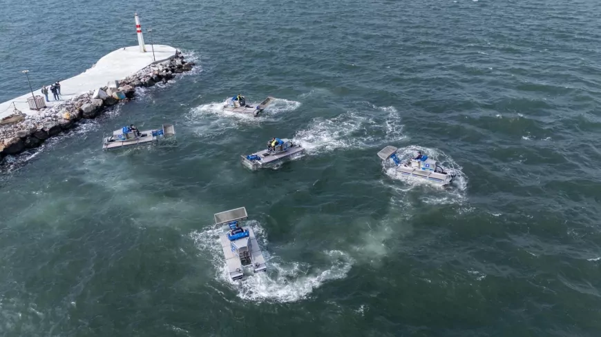 İzmir Körfezi’nde Temizlik İçin Amfibi Araç Desteği