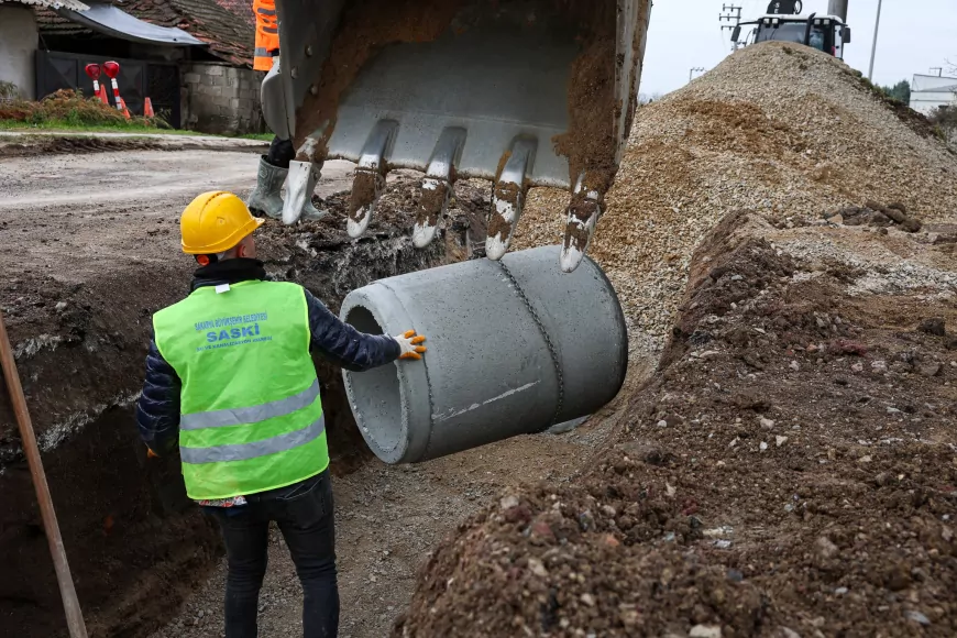Karakamış’a 3 Bin 500 Metrelik Yağmur Suyu Hattı