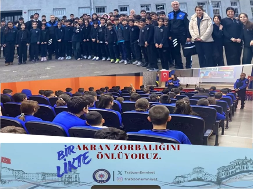 Trabzon’da Öğrencilere Akran Zorbalığı ve Güvenli İnternet Eğitimi