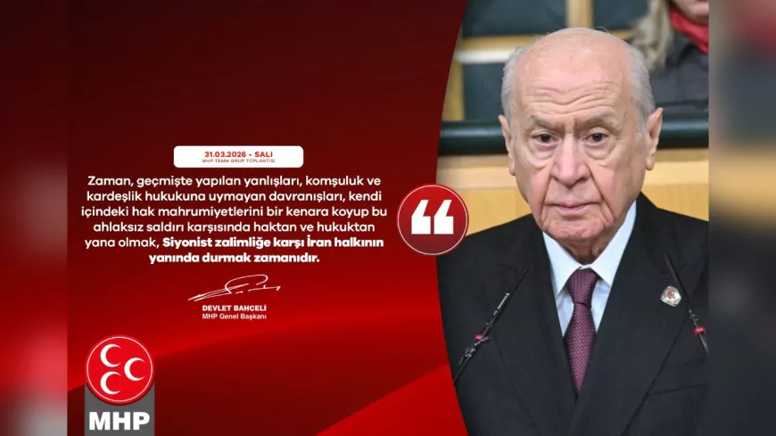 Bahçeli’den İsrail-İran Gerilimine İlişkin Açıklama