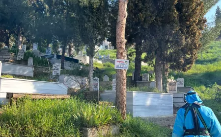 Kocaeli’de mezarlıklarda bakım seferberliği: Ziyaret alanları düzenleniyor
