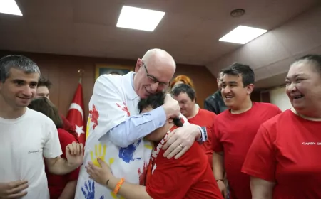 Özel çocuklardan Odunpazarı Belediyesi’ne anlamlı ziyaret