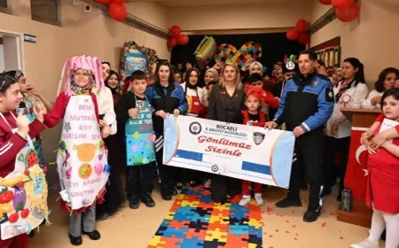 Kocaeli Emniyeti’nden Otizm Farkındalık Günü’nde anlamlı ziyaret