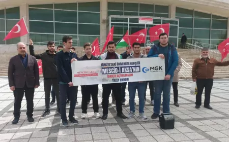 Eskişehir’de Mescid-i Aksa için basın açıklaması