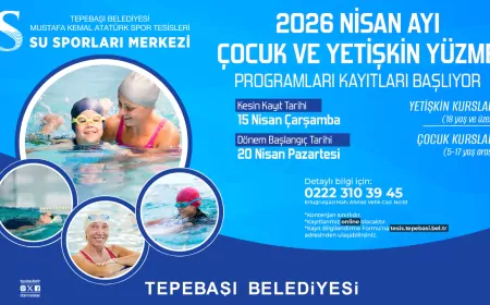 Tepebaşı’nda Yüzme Kursu Kayıtları Başlıyor