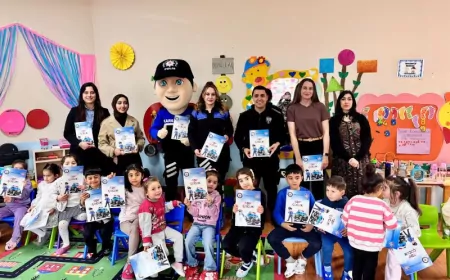 Kars’ta Öğrencilere Polis Maskotuyla Güvenlik Eğitimi