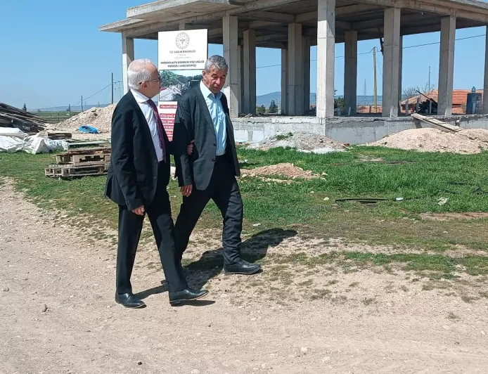Alpu Osmaniye Aile Sağlığı Merkezi İnşaatı Yerinde İncelendi