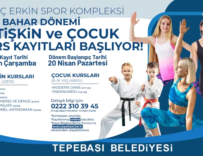 Tepebaşı’nda Yetişkin Ve Çocuklar İçin Kurs Kayıtları Başlıyor