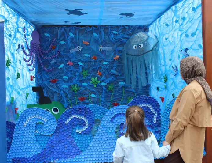 Lokomotif Çocuk Köyü’nde Geri Dönüşüm Sergisi