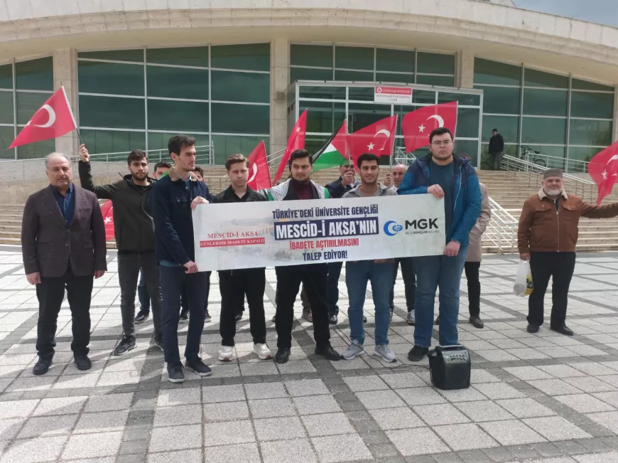 Eskişehir’de Mescid-i Aksa için basın açıklaması