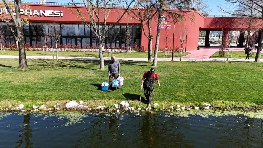 İzmit Millet Bahçesi’nde Gölete Bilimsel Dokunuş