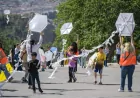 Kadifekale’de gökyüzü uçurtmalarla renklendi