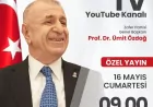 Zafer Partisi Genel Başkanı Prof. Dr. Ümit Özdağ “Tatava Yok” Programında Gündemi Değerlendirecek