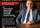 Eskişehir Sucular Odası Başkanı Hayrettin Nam: “Esnaf teşkilatı algıyla değil tecrübeyle yönetilir”