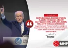 MHP Genel Başkanı Devlet Bahçeli: “Ülkücü gençlik disiplinin, edebin ve sadakatin adıdır”