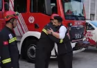 Düzce İtfaiyesi ile Fransız GIS-FRANCE ekibi depremde kurtardıkları Mahmut Şahin ile yıllar sonra buluştu