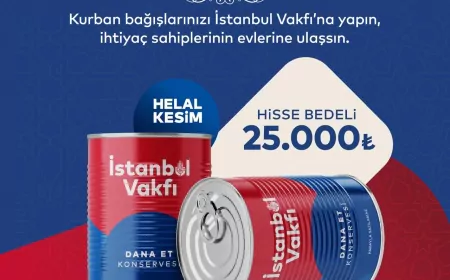 İstanbul Vakfı’nın Kurban Bağışı Kampanyası Başladı