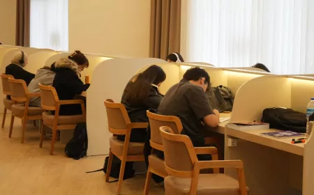 Düzce Fibrobeton Kütüphanesi Öğrencilerden Yoğun İlgi Görüyor “Kütüphanenin Huzurlu Ortamı Çalışma İsteğimi Artırıyor”