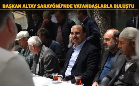 Konya Büyükşehir Belediye Başkanı Uğur İbrahim Altay Sarayönü’nde Vatandaşlarla Bir Araya Geldi