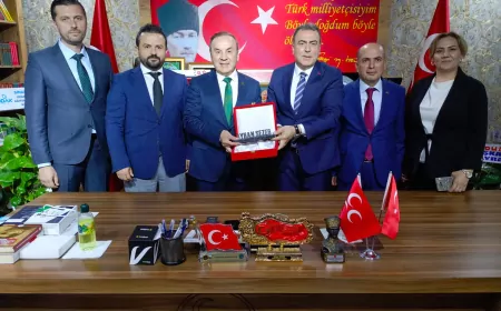MHP Eskişehir İl Başkanı Ayhan Sezer’e İMMİB Başkanı Metin Çekiç’ten hayırlı olsun ziyareti