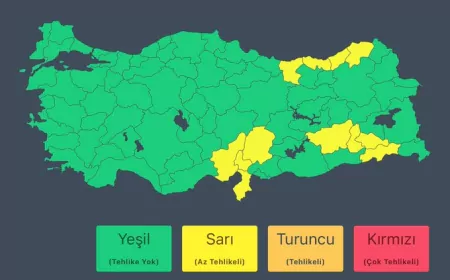 Meteoroloji’den Karadeniz, Akdeniz ve Güneydoğu İçin Kuvvetli Yağış Uyarısı