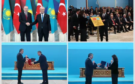 Cumhurbaşkanı Recep Tayyip Erdoğan ve Kasım Cömert Tokayev huzurunda eğitim alanında iki önemli anlaşma imzalandı
