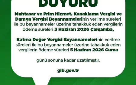 Hazine ve Maliye Bakanlığı Muhtasar, KDV ve Damga Vergisi Beyan Sürelerini Uzattı