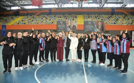 Trabzon’da Özel Gereksinimli Kadınlar Futbol Müsabakasında Dayanışma Mesajı Verdi