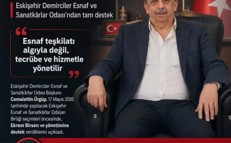 Eskişehir Demirciler Odası Başkanı Cemalettin Ürgüp: “Esnaf Teşkilatı Algıyla Değil, Tecrübe Ve Hizmetle Yönetilir”
