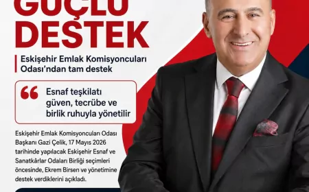 Eskişehir Emlak Komisyoncuları Odası Başkanı Gazi Çelik: “Esnaf teşkilatı güven, tecrübe ve birlik ruhuyla yönetilir”