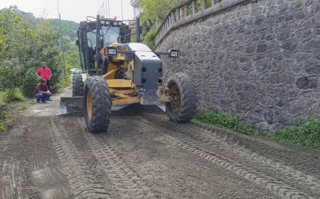 Trabzon Büyükşehir Belediyesi 18 İlçede Yol Yapım ve Asfalt Çalışmalarını Sürdürüyor