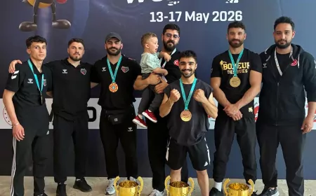 Van Büyükşehir Belediyesporlu sporcular Antalya’daki Dünya Kupası’ndan 3 altın madalya ile döndü