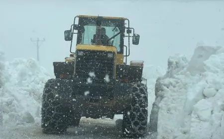 Trabzon Büyükşehir Belediyesi Yayla Yollarında Kar Temizleme Çalışmalarını Hızlandırdı