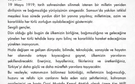 Isparta Valisi Abdullah Erin: “Gençlerimizin Gayreti Türkiye’nin Yarınına Yön Verecek”