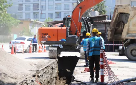 Hatay Büyükşehir Belediyesi HATSU, Dörtyol’da 250 Kilometrelik İçme Suyu Hattını Yenileyerek Asbestli Boruları Değiştiriyor