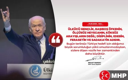 MHP Genel Başkanı Devlet Bahçeli: “Ülkücü gençlik disiplinin, edebin ve sadakatin adıdır”