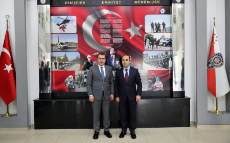 MHP Eskişehir Teşkilatından İl Emniyet Müdürü Tolga Yılmaz’a Güvenlik ve Şehir Huzuru Ziyareti