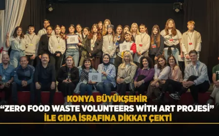 Konya Büyükşehir Belediyesi “Zero Food Waste Volunteers With Art” Projesiyle Gıda İsrafına Karşı Uluslararası Farkındalık Oluşturdu