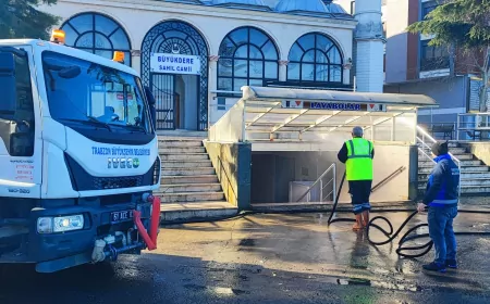 Trabzon Büyükşehir Belediyesi Kurban Bayramı Öncesi Kent Genelinde Kapsamlı Temizlik Çalışması Yürüttü