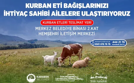 Karabük Belediye Başkanı Özkan Çetinkaya: “Kurban Bayramı’nın bereketini şehrimizin her noktasına yayacağız”