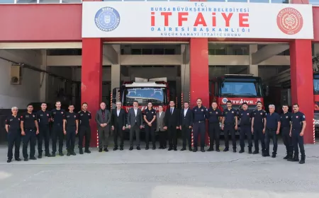 Bursa Büyükşehir Belediyesi Başkan Vekili Şahin Biba’dan Bayramda Görev Yapacak İtfaiye Personeline Ziyaret