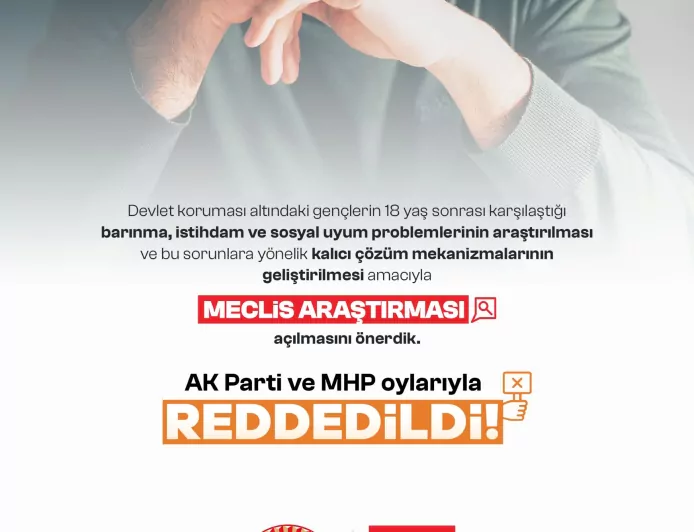 Devlet Korumasındaki Gençler İçin Araştırma Önerisi Reddedildi