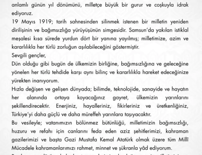 Isparta Valisi Abdullah Erin: “Gençlerimizin Gayreti Türkiye’nin Yarınına Yön Verecek”
