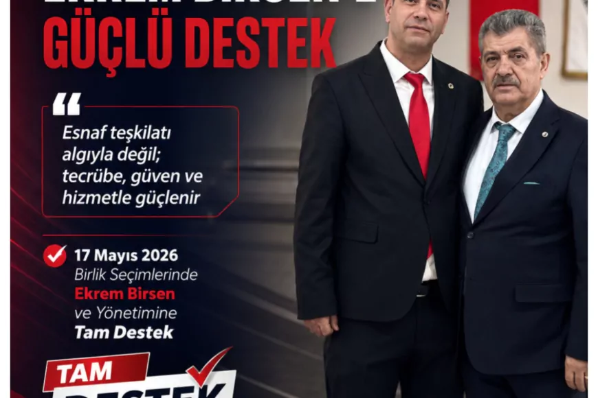 Sivrihisar Esnaf Odası Başkanı Yaşar Ardıç’tan Ekrem Birsen’e “Tecrübe ve Birlik” Vurgusuyla Destek